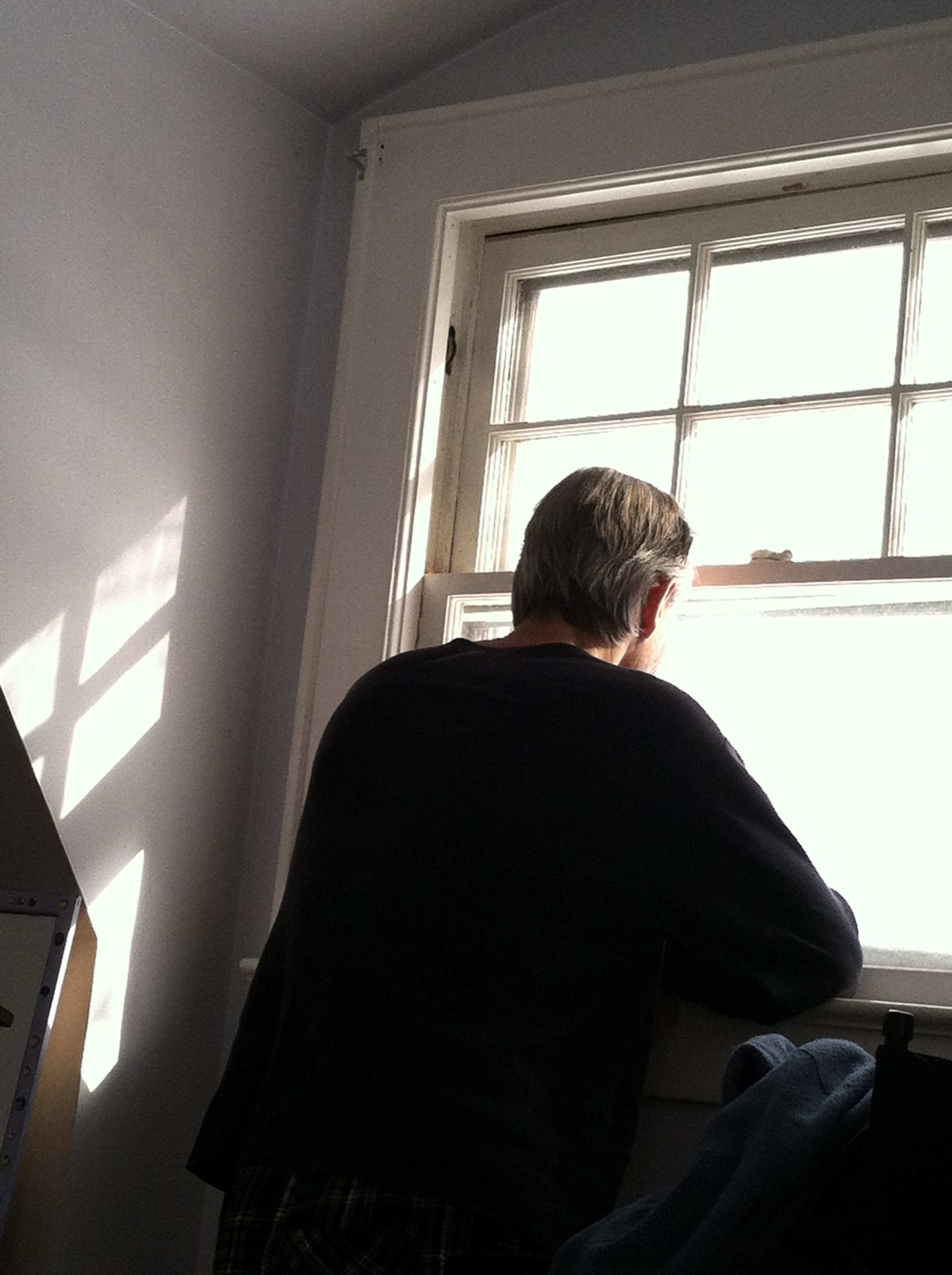 Rob at bedroom window